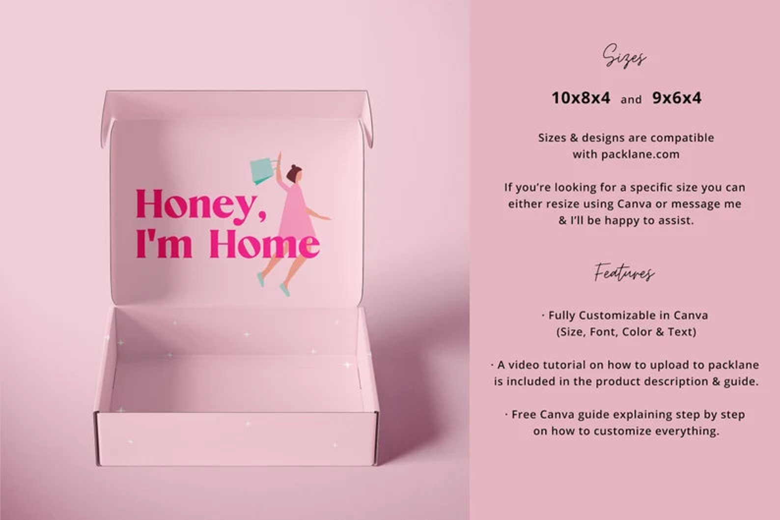 Subscription Box Design Editable Mailer Box Design Template - Etsy