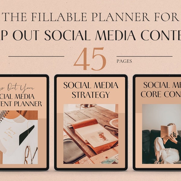 Map Out Your Social Media Content Planner, Social Media Content Planner, Content Planner, Social Media Strategy, Monthly Content Planner