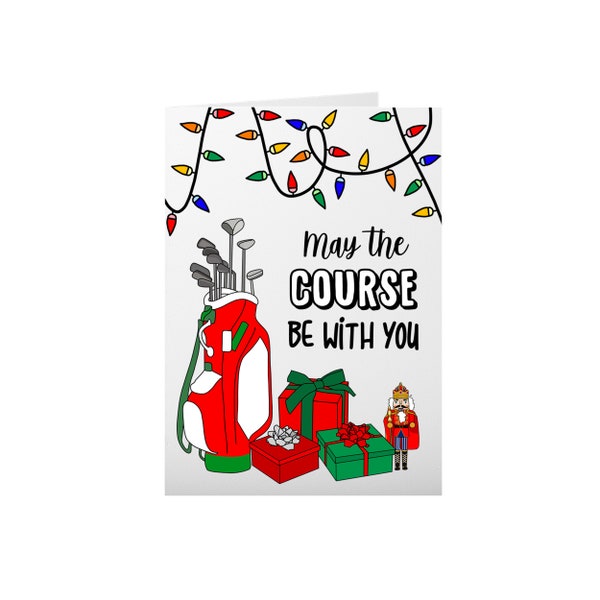 Funny Golf Christmas Cards Etsy