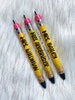 Custom Glitter Gel Pen, Pencil Style Glitter Pen, Teacher Gift, Custom Teacher Gift, Custom Pen, Refillable Pen, Personalized Pen 