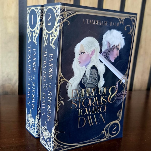 Rilegatura tandem personalizzata: Empire of Storms e Tower of Dawn (edizione tascabile)
