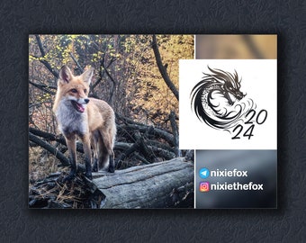 Calendar with Nixie fox. 2024 (PDF)