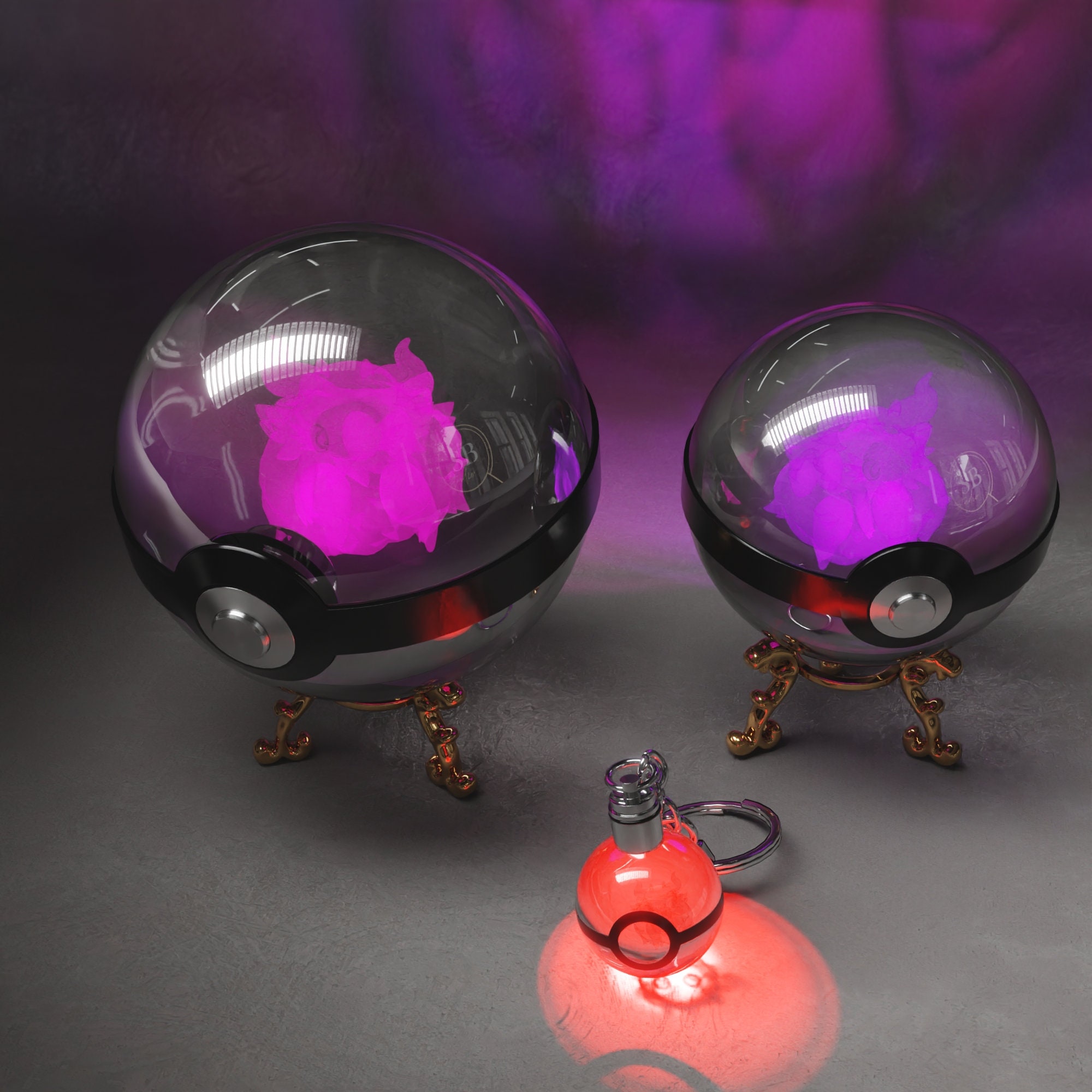 Shiny Ball Crystal Pokeball Aromatisse valentines day Etsy