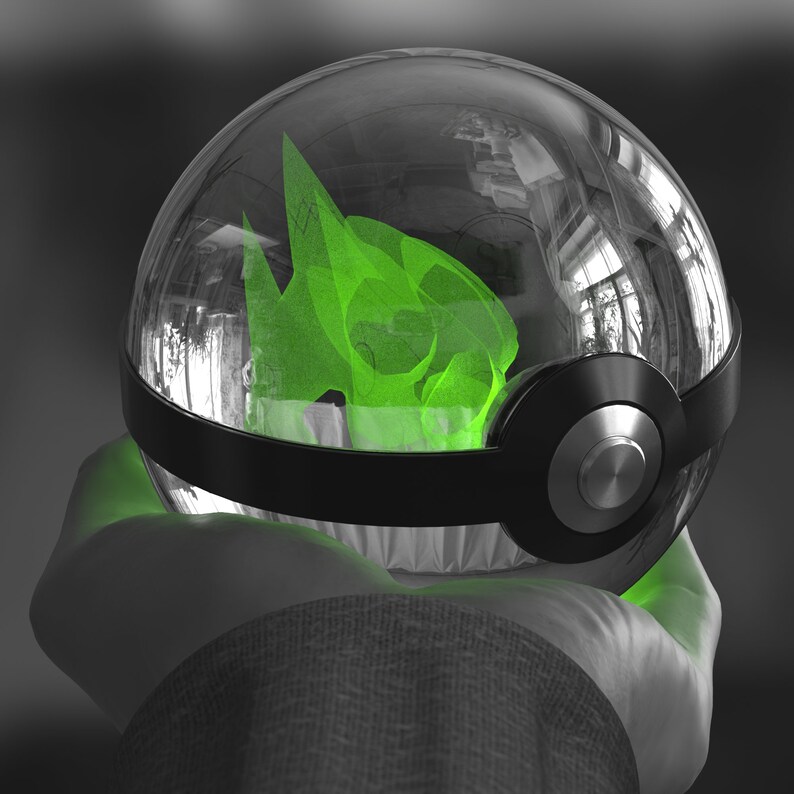 grandma gifts mothers day gift mom gift Pokemon Electrike Shiny Ball Crystal Pokeball Pokemon gifts