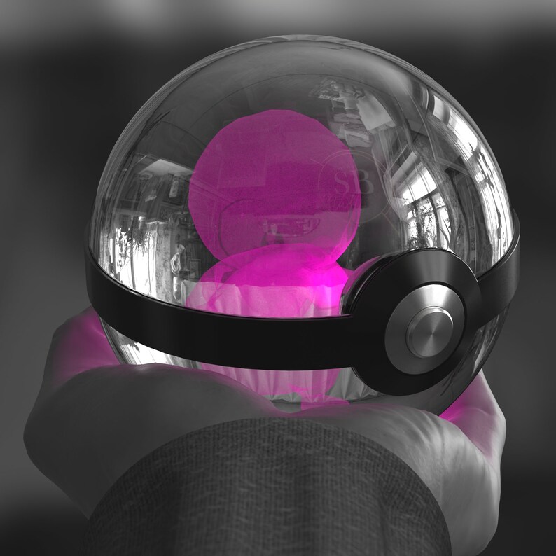 Shiny Ball Crystal Pokeball Piplup Etsy