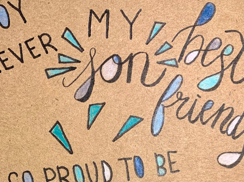 Special son card Best son ever card! Best son card So proud to be your mum