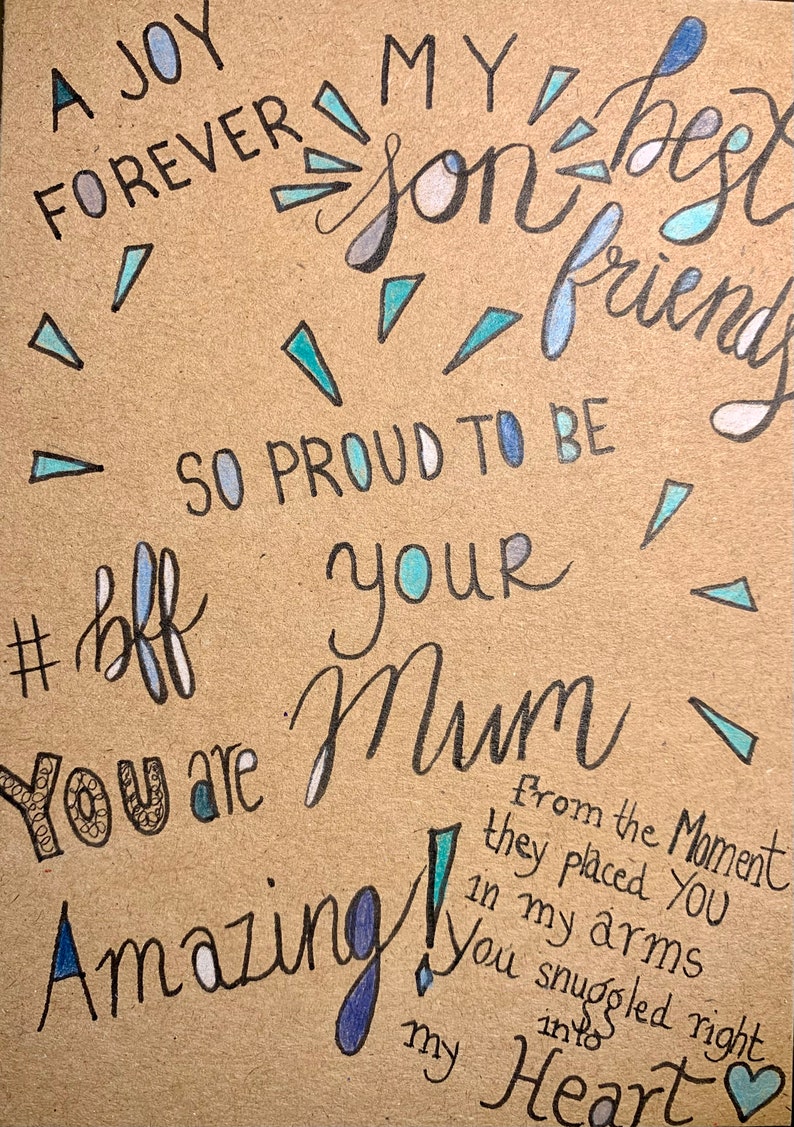 Special son card Best son ever card! Best son card So proud to be your mum