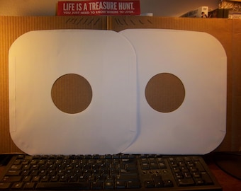 50 ct 12" White Paper Record Inner Sleeves: Album Protectors
