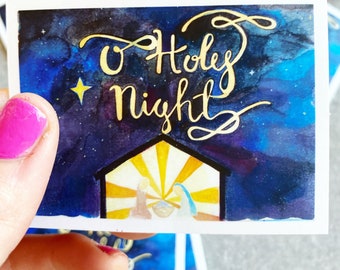 O Holy Night- Custom Sticker