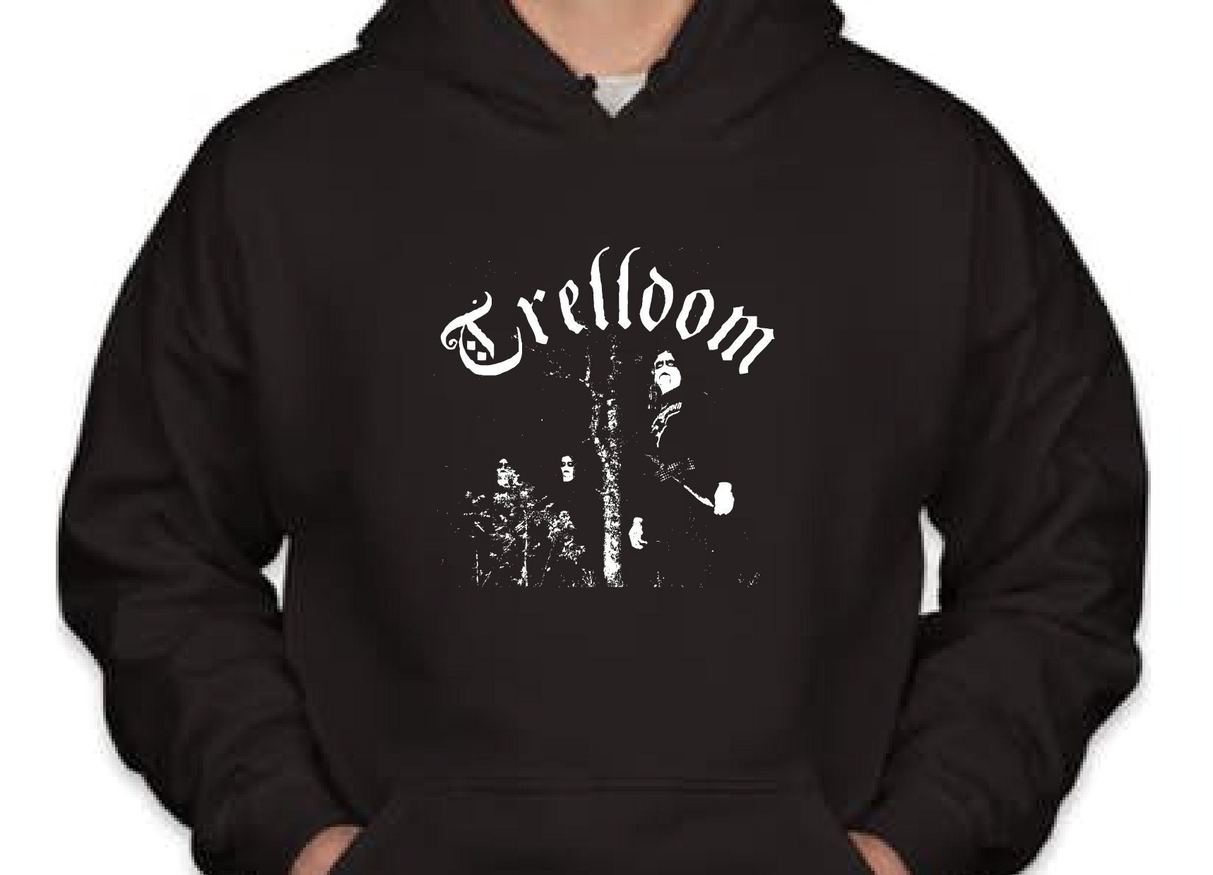 Trelldom Hoodie Black Metal - Etsy