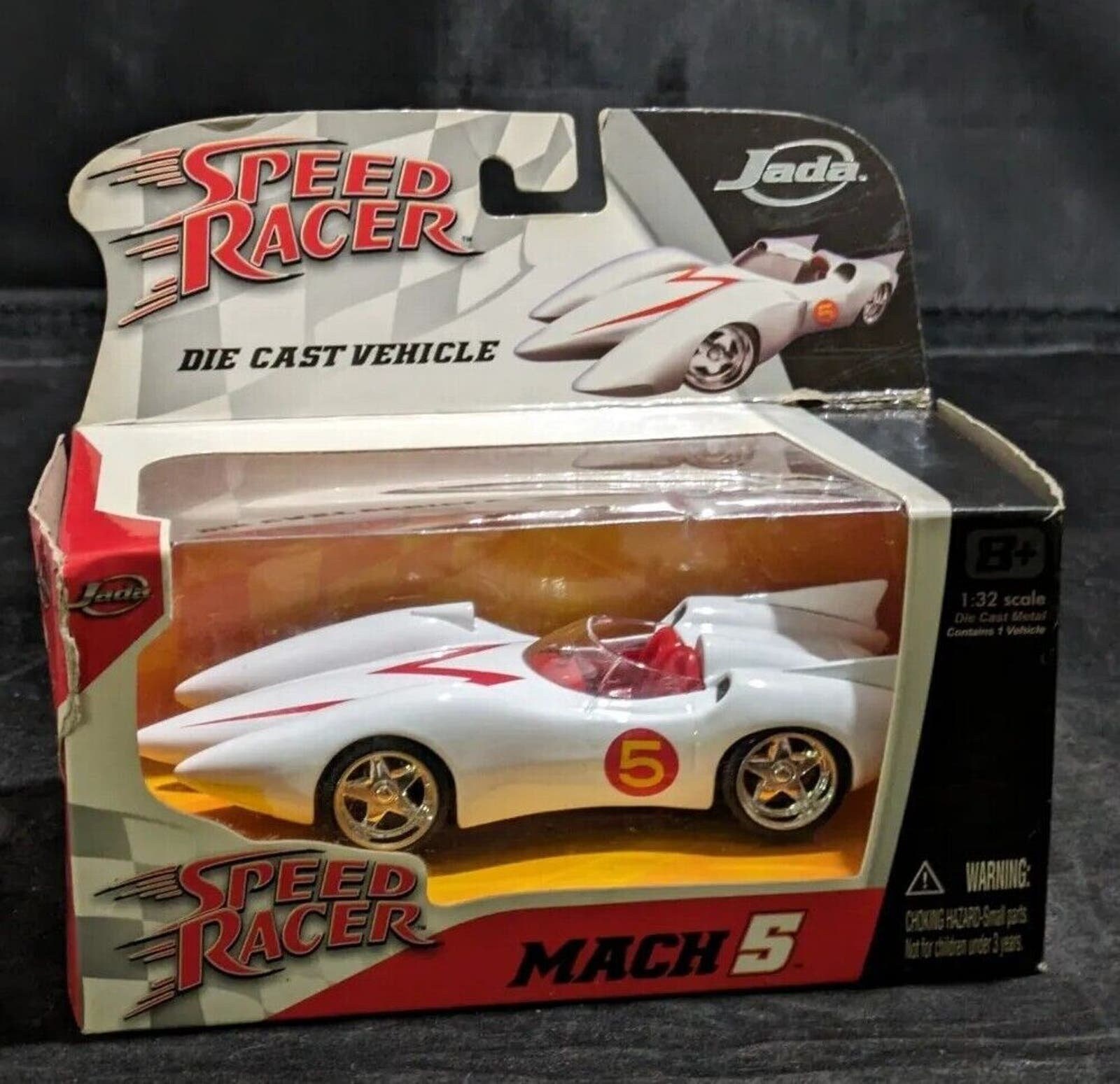 Jada Speed Racer 2007 Rare 1:32 Die Cast Radio Control Mach 5 