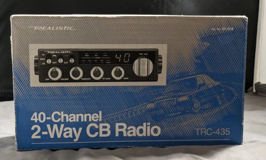 Realistic Radio Shack TRC435 40channel 2way CB Radio Vintage New/old