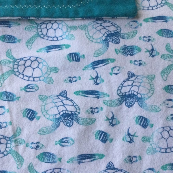 Turtle Baby Blanket Etsy