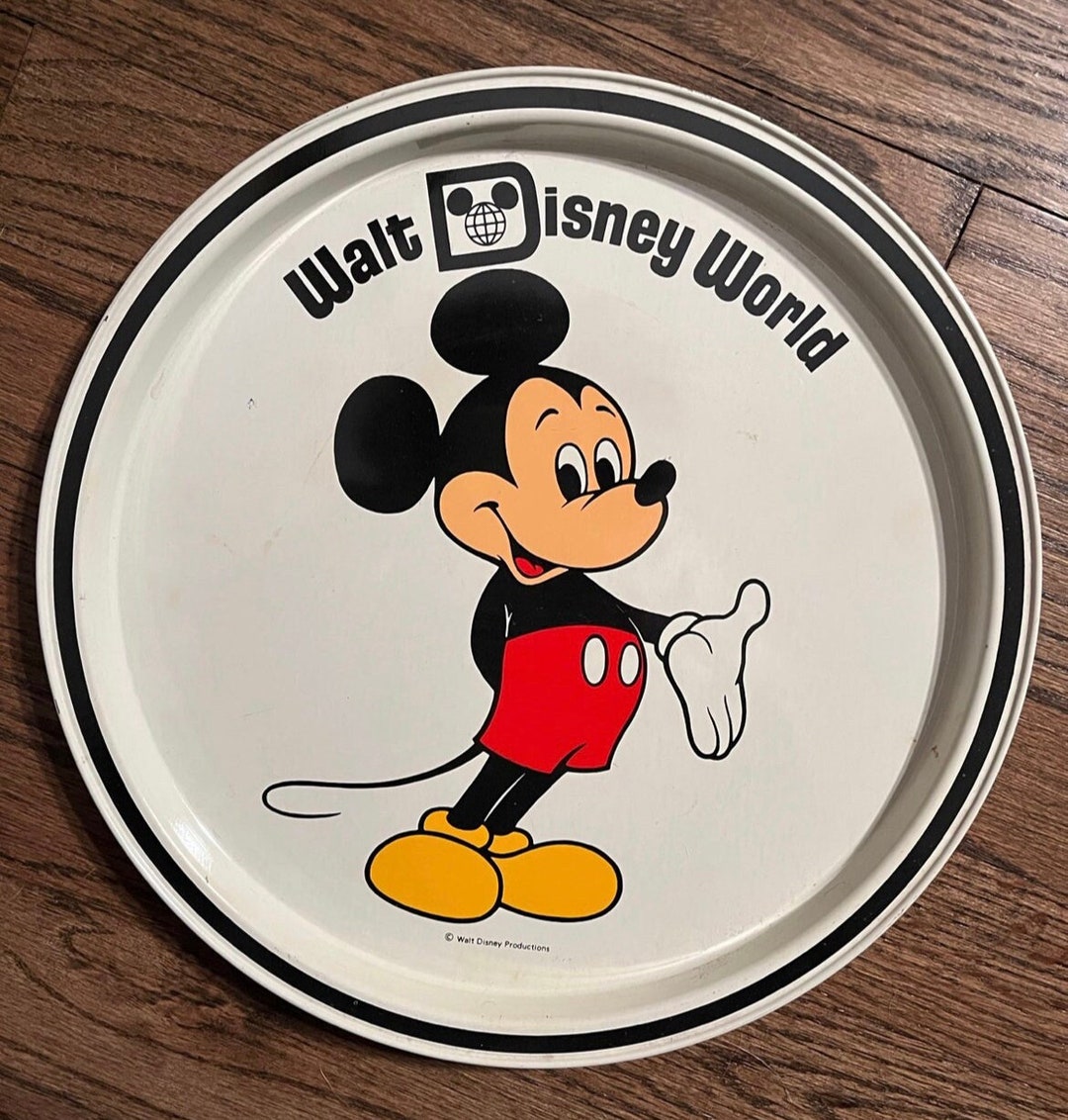 Walt Disney World Mickey Mouse Serving Tray 50th Anniversary Etsy