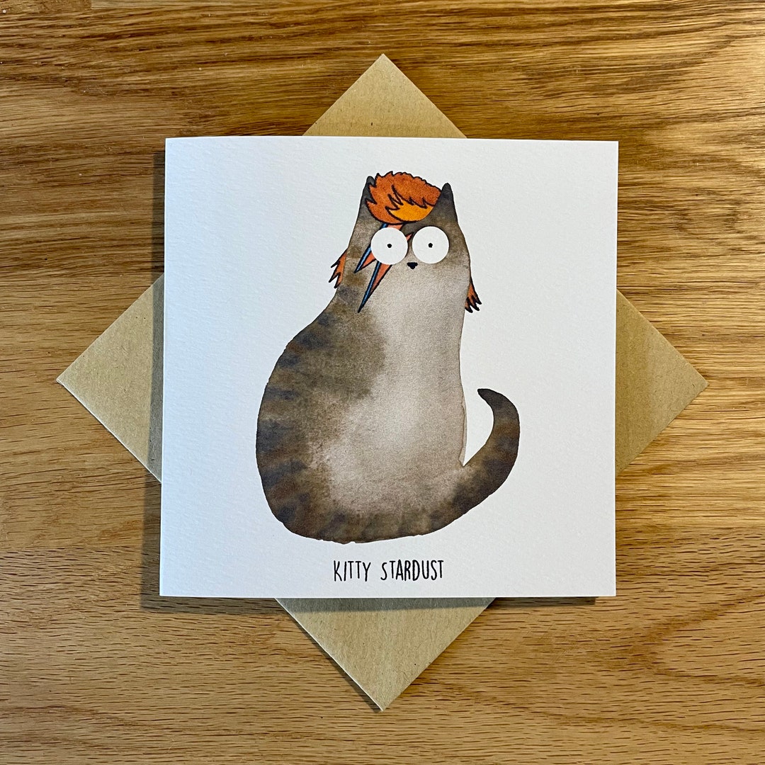 Funny Birthday Card | Funny Cat Birthday Card | Kitty Stardust - Etsy UK