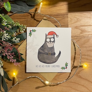 Kerstkaart | Grappige kerstkaart | Kerstkaart katten | Kerstman | Kerstman