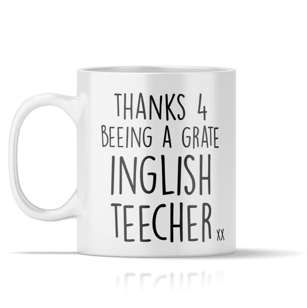 Funny Mug Tazza In Ceramica Con Scritta In Lingua Inglese Teacher