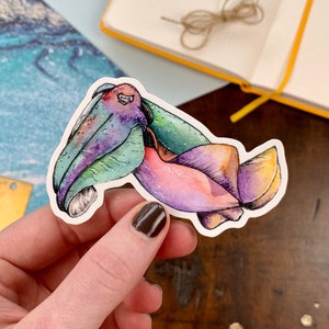 Cuttlefish Vinyl Sticker, Fish sticker, marine life, cephalopod, Laptop Decal, Planner sticker, Tumbler Decal, Vinyl Decal, Stickers