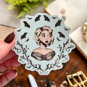 Glampire Vinyl Sticker | Vampire | Bat | Laptop Decal | Planner Sticker | Tumbler Decal | Vinyl Decal