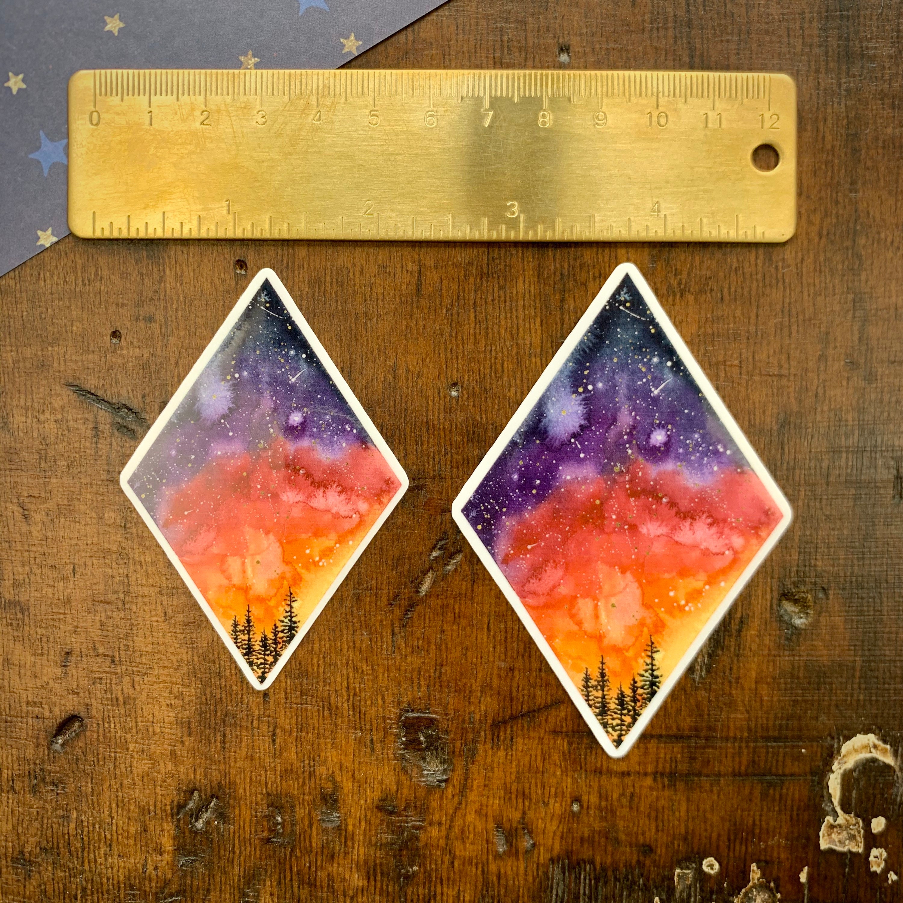 Galaxy Vinyl Sticker Watercolor Galaxy Sticker Laptop Decal Etsy