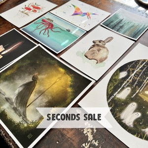 Test & Misprint Art Prints | Seconds Sale | Watercolor | Gouache | Art | Giclee | Wall Decor | Wall Art
