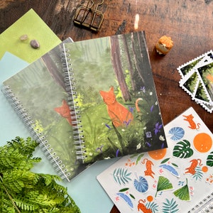 King of the Irises Reusable Sticker Notebook | Orange Cat | Ginger Cat | Flower | Floral |  Stickerbook | Sticker Storage