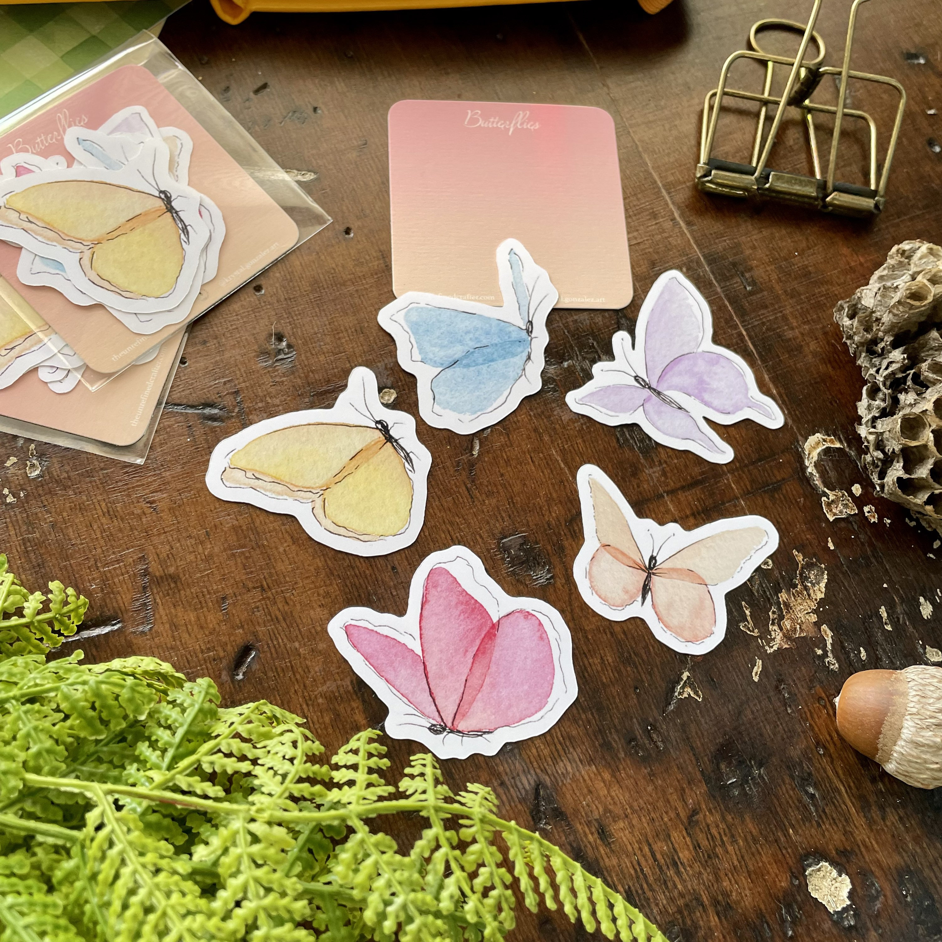 Butterfly Sticker Pack | Butterflies | Watercolor | Die Cut | Planner ...