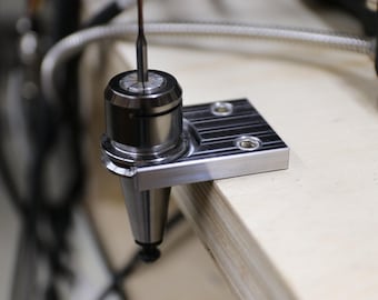 Dispositivo di cambio utensile manuale ISO20 - Portautensili da banco in acciaio / Supporto per utensili per fresatrici e router CNC