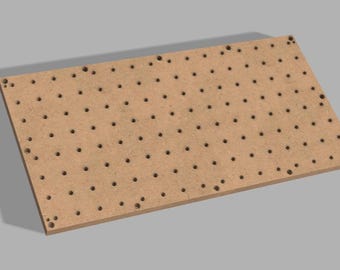 PGC GridPlate™ 12x24 Piastra superiore di ricambio in MDF / Piastra di fissaggio CNC / Inserto per piano di lavoro di precisione