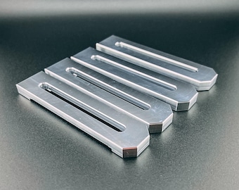 Morsetti in alluminio per fresatrice CNC (set da 4), prodotti negli Stati Uniti, accessori per fresatrice e piastra di fissaggio.