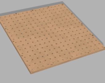 PGC GridPlate™ 24x24 Piastra superiore di ricambio in MDF / Piastra di fissaggio CNC / Inserto per piano di lavoro di precisione