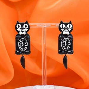 Vintage Kit-Cat Klock Earrings