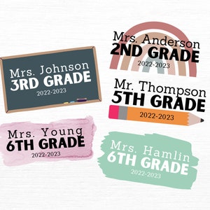 Custom Teacher/Classroom Stickers - 5 Different Designs - Personalized Sticker Pack - Last Day of School, Student Gift - Elementary/Middle