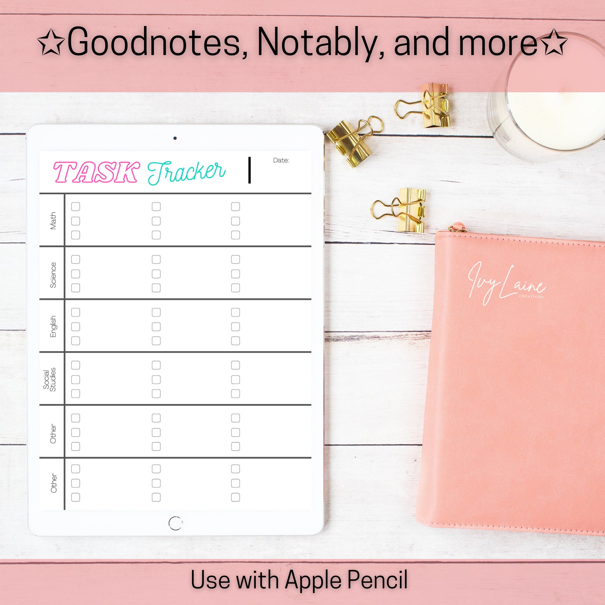 Printable Task TrackerHomework TrackerSchool PlannerEasy to | Etsy