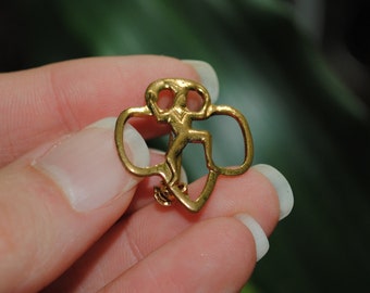 Vintage Brownie Membership Pin - Girl Scouts Pinback - Badge - Button - Lapel Pin