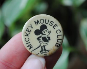レトロ プロダクション ミッキーマウス バッチ 1930 年代のミッキー マウス クラブ ボタン - ピンバック - ファン