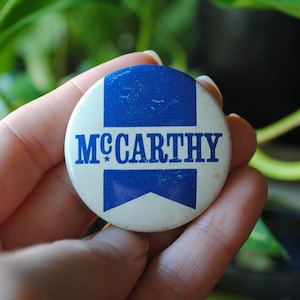 Spilla McCarthy del 1968 - Elezioni presidenziali originali di Eugene McCarthy del 1968 - Bottone politico vintage - Democratico - Distintivo degli anni &#39;60