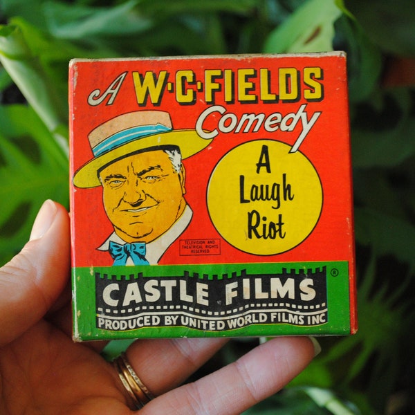 Vintage W. C. Fields Comedy in Hurry Hurry 8mm Film Headline Edition - A Laugh Riot - Castle Films - No. 817 - Original Box - 1960's