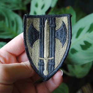 Vintage US Army 18th Military Police Brigade Unit Patch - Subdued - Shield Insignia