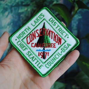 Vintage Chief Seattle Council BSA Patch - Northlakes District - Conservation Camporee - 1971 Boy Scouts of America Patch