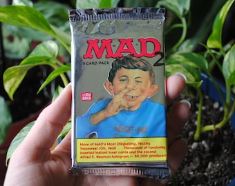 1992 MAD 2 Trading Cards - Lime Rock - Vintage Sealed Pack - Collector Cards - MAD Magazine - Alfred E. Neuman