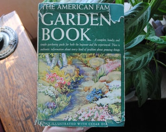 1943 The American Family Garden Book - Roy E. Biles - Blue Ribbon Books - Libro vintage con copertina rigida e sovraccoperta - anni '40