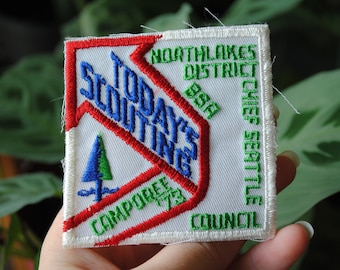 Vintage Today's Scouting Camporee '73 BSA Patch - Chief Seattle Council - Northlakes District - Boy Scouts of America Patch - 1973