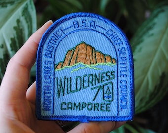 Vintage Chief Seattle Council BSA Patch - Northlakes District - Conservation Camporee - 1970 Boy Scouts of America Patch