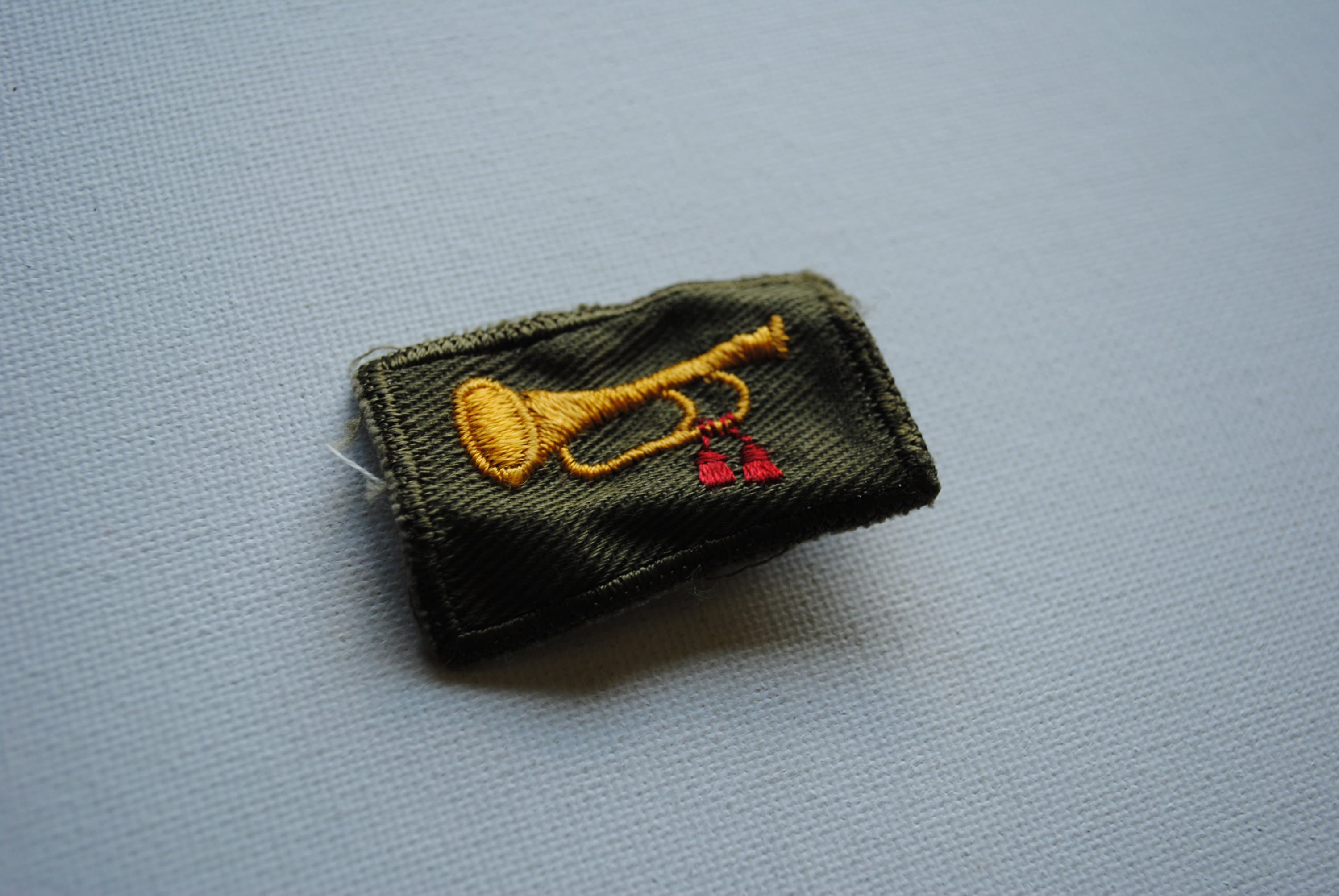 Vintage Boy Scouts Bugler Patch Bugle Horn Fabric Badge Etsy
