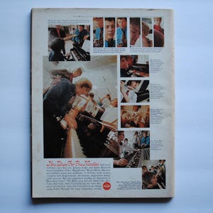 May include: A magazine page with a collage of photos of people playing musical instruments. The text on the page reads "How To Tune The Piano And Maintain Its Sound".