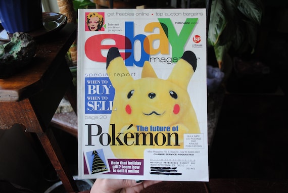 Ebay Magazine February 2000 - Vintage Magazine - Pokémon Pikachu