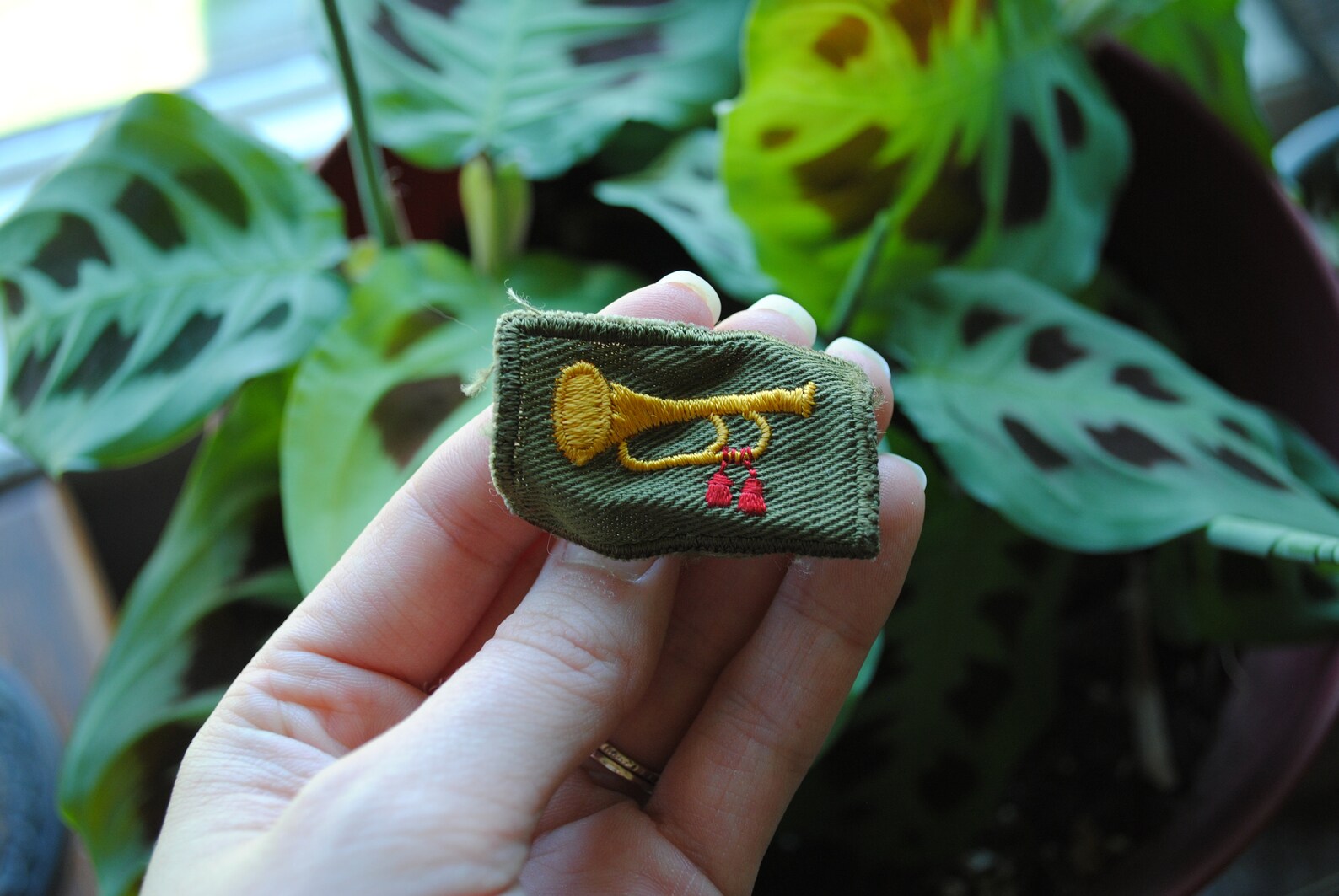 Vintage Boy Scouts Bugler Patch Bugle Horn Fabric Badge Etsy