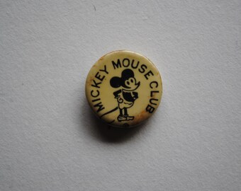 1930 年代のミッキー マウス クラブ ボタン - ピンバック - ファン