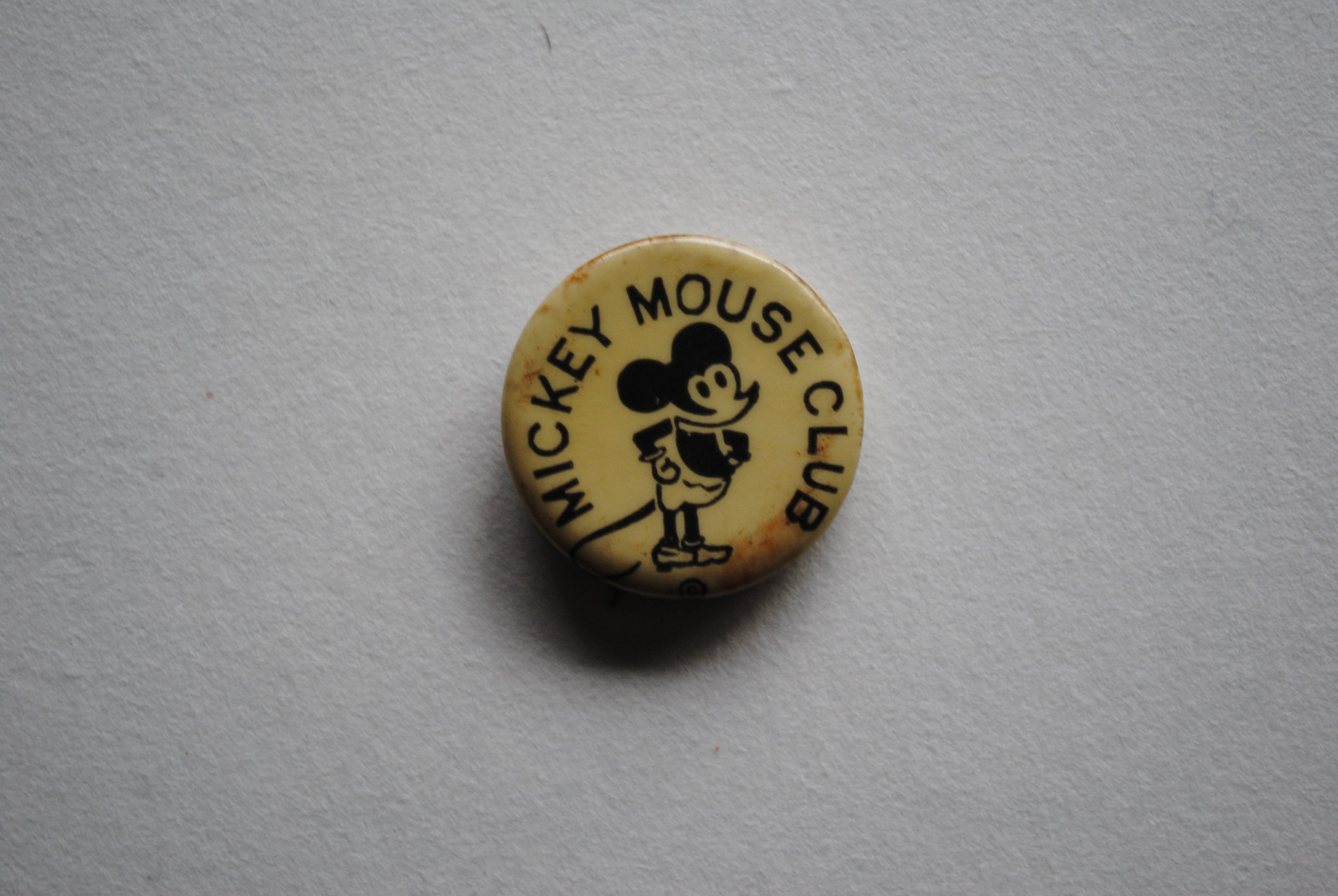 1930's Mickey Mouse Club Button - Pin Back - Fan Club Member